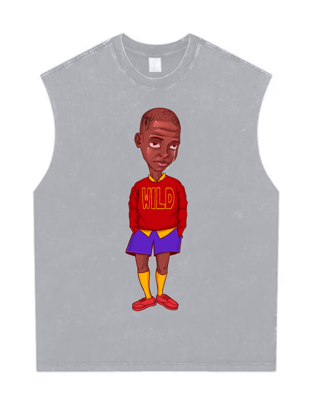 Wild sleeveless shirt