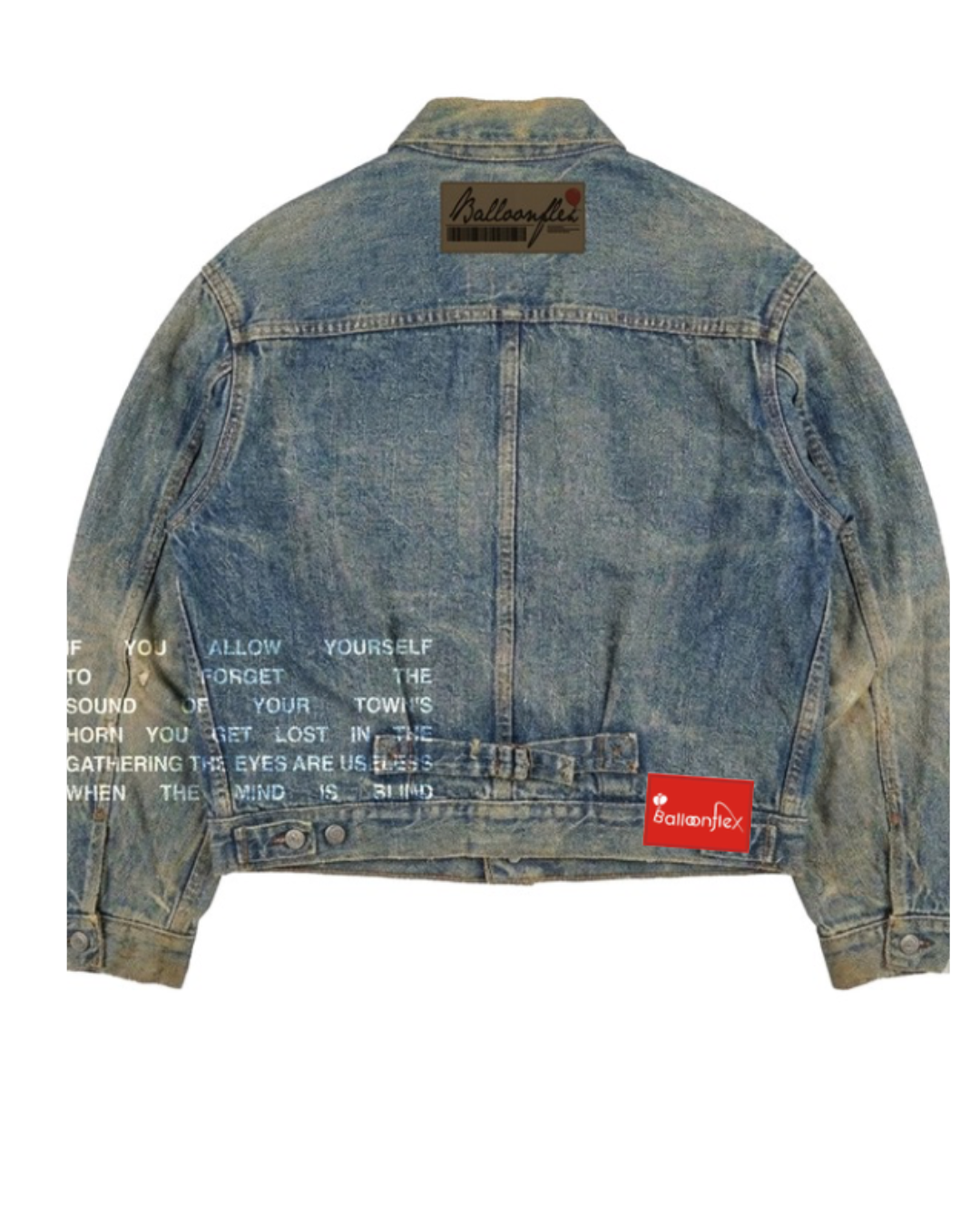 Graphic Jeans Jacket