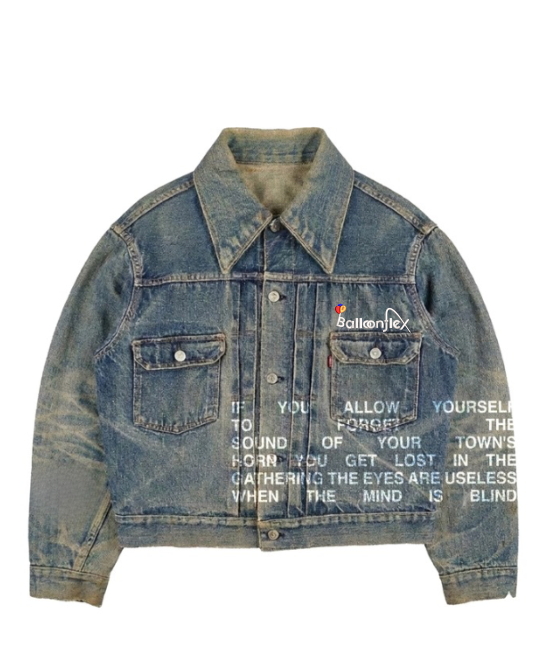 Graphic Jeans Jacket