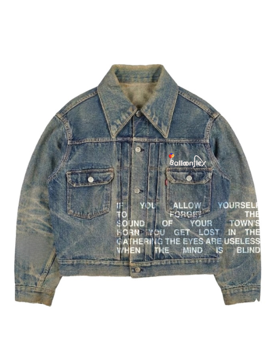 Graphic Jeans Jacket